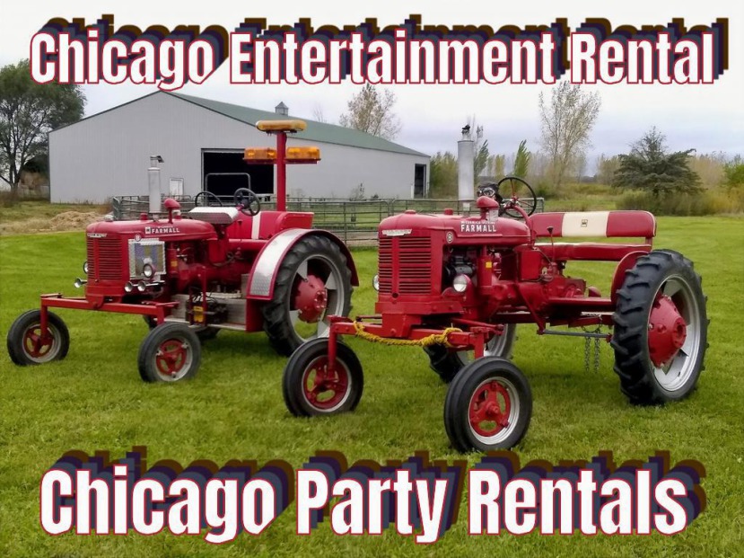 Jaguar Convertible (seasonal) and Tractor Wagon set up is available year round for Chicago Entertainment Rental, Chicago Event Rental, Chicago Party Rental, and can be used for promotional needs like Chicago Parades!  Corporate Events, Municipal Events, P