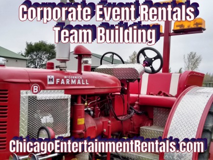 Jaguar Convertible (seasonal) and Tractor Wagon set up is available year round for Chicago Entertainment Rental, Chicago Event Rental, Chicago Party Rental, and can be used for promotional needs like Chicago Parades!  Corporate Events, Municipal Events!